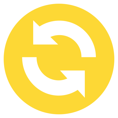 Eo circle yellow arrow rotate